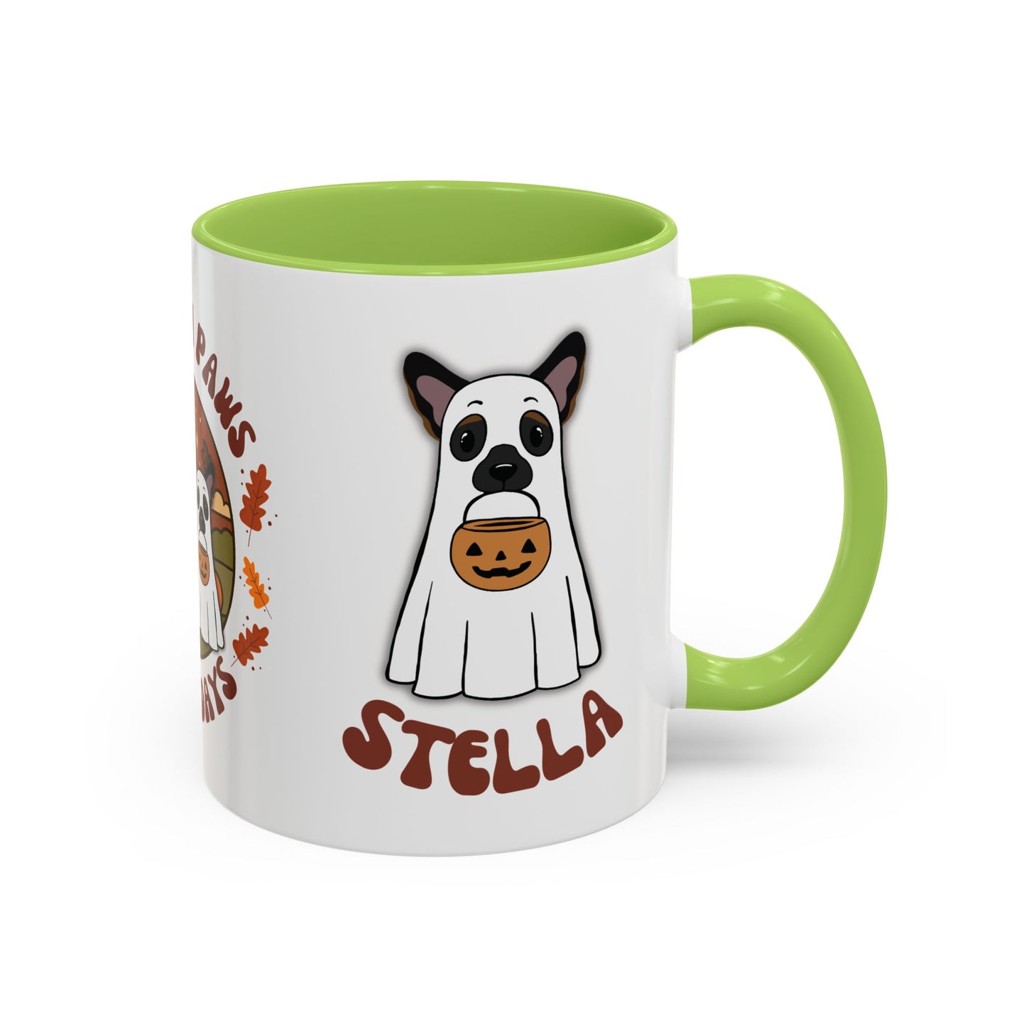 Personalised Halloween Mug - 2 Pets personalised by name & ears/colour
