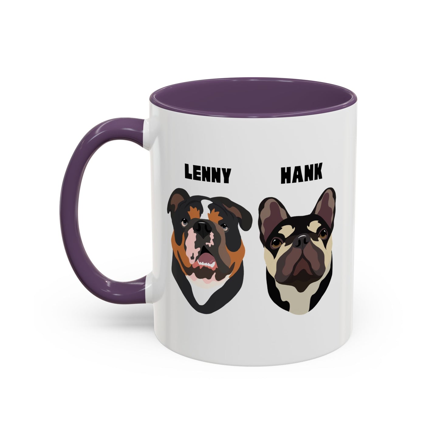 Personalised Mug with YOUR pets face on, 2 pet faces