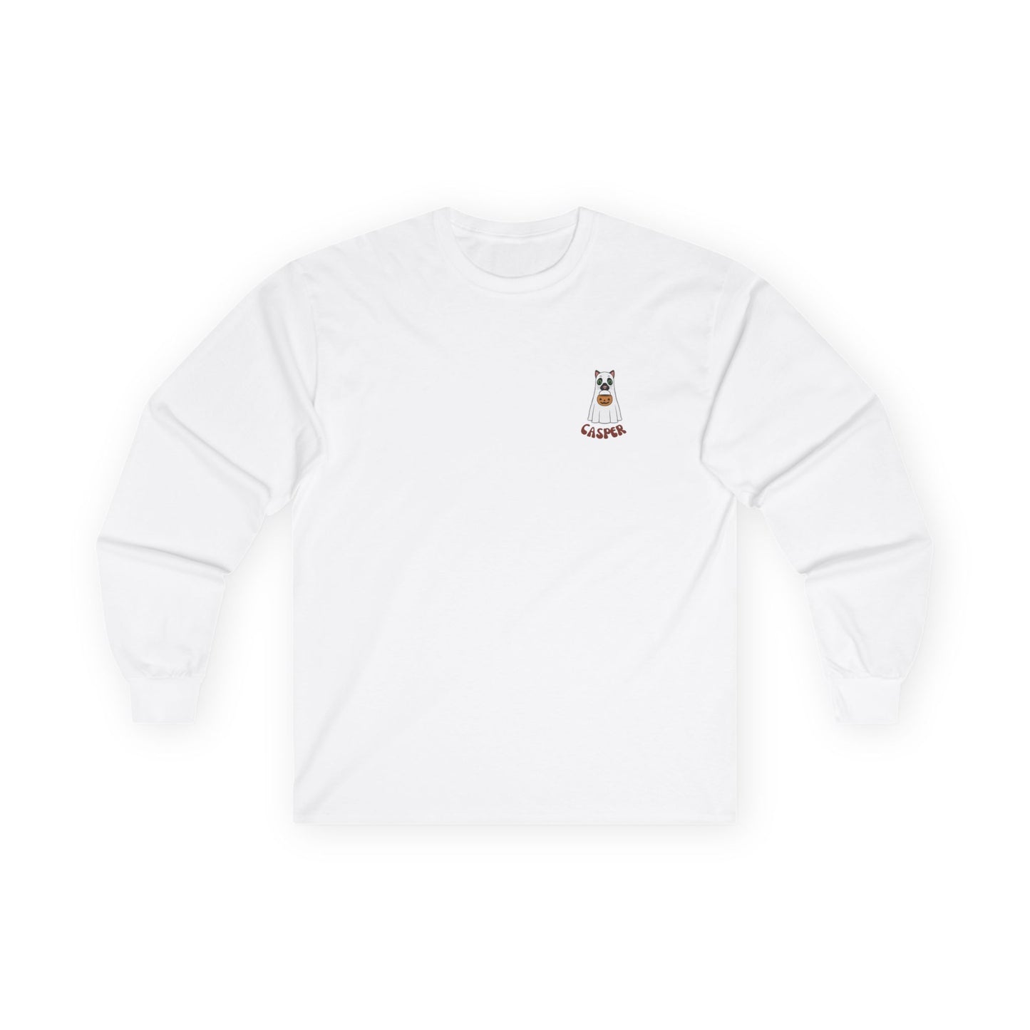 Cat Personalised Spooky Season Long Sleeve Top
