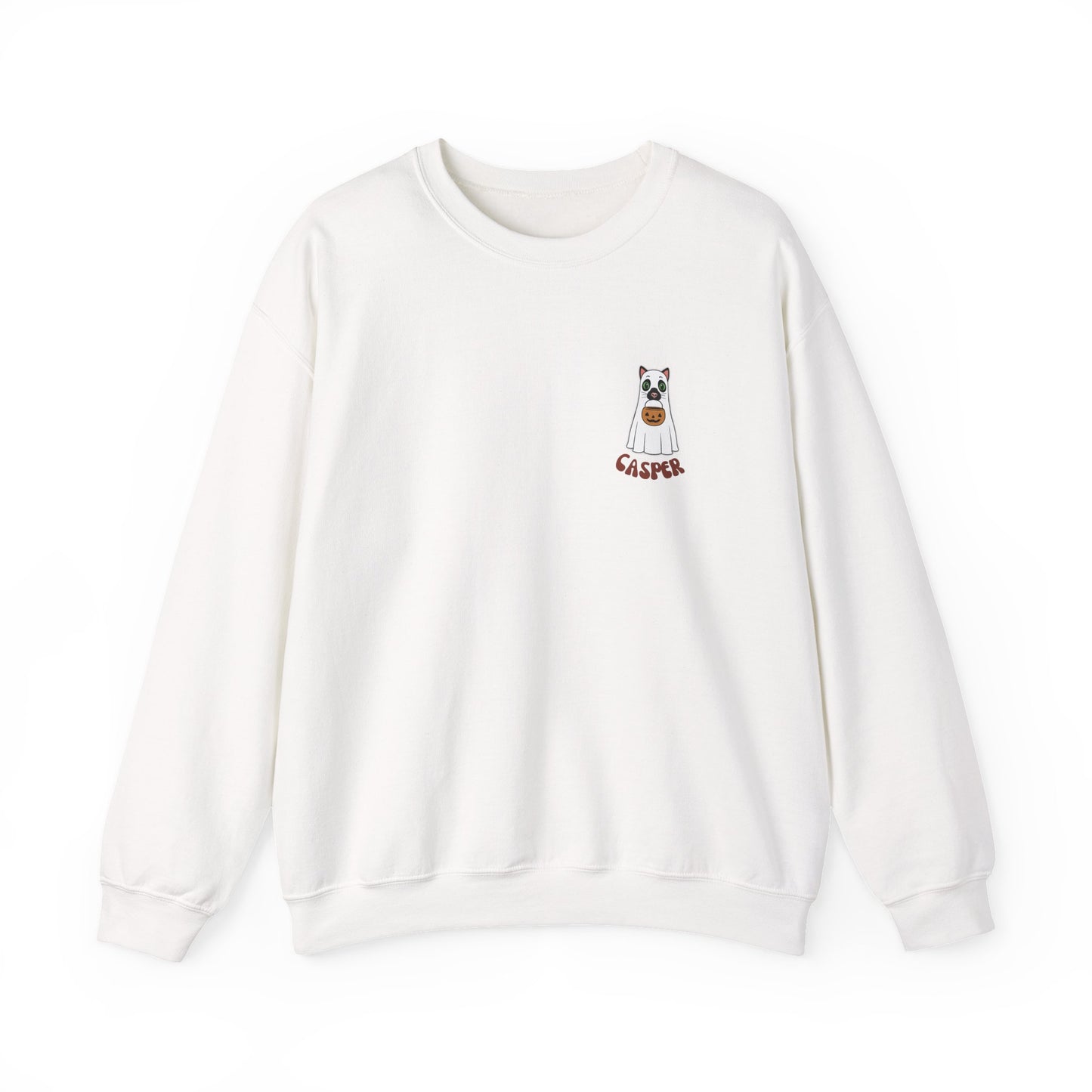 Cat Pumpkin Paws Sweatshirt - optional personalisation