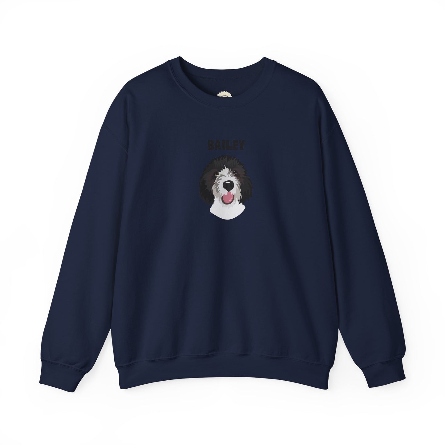Personalised Sweatshirt with 1 Pet name & face, Unisex Sweatshirt