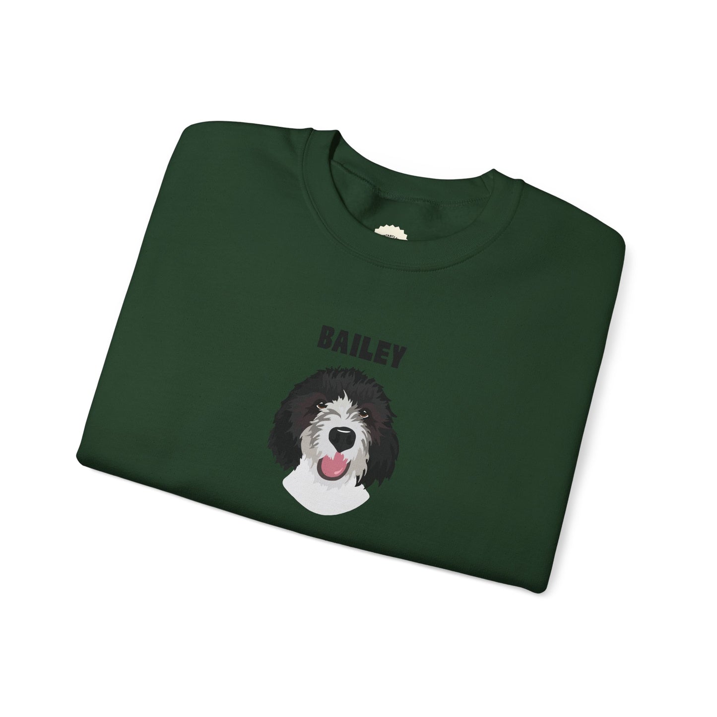 Personalised Sweatshirt with 1 Pet name & face, Unisex Sweatshirt