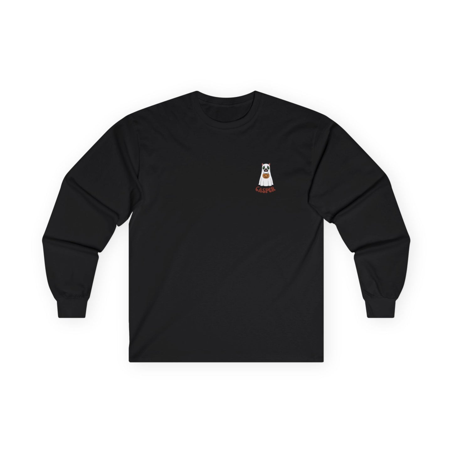 Cat Personalised Spooky Season Long Sleeve Top