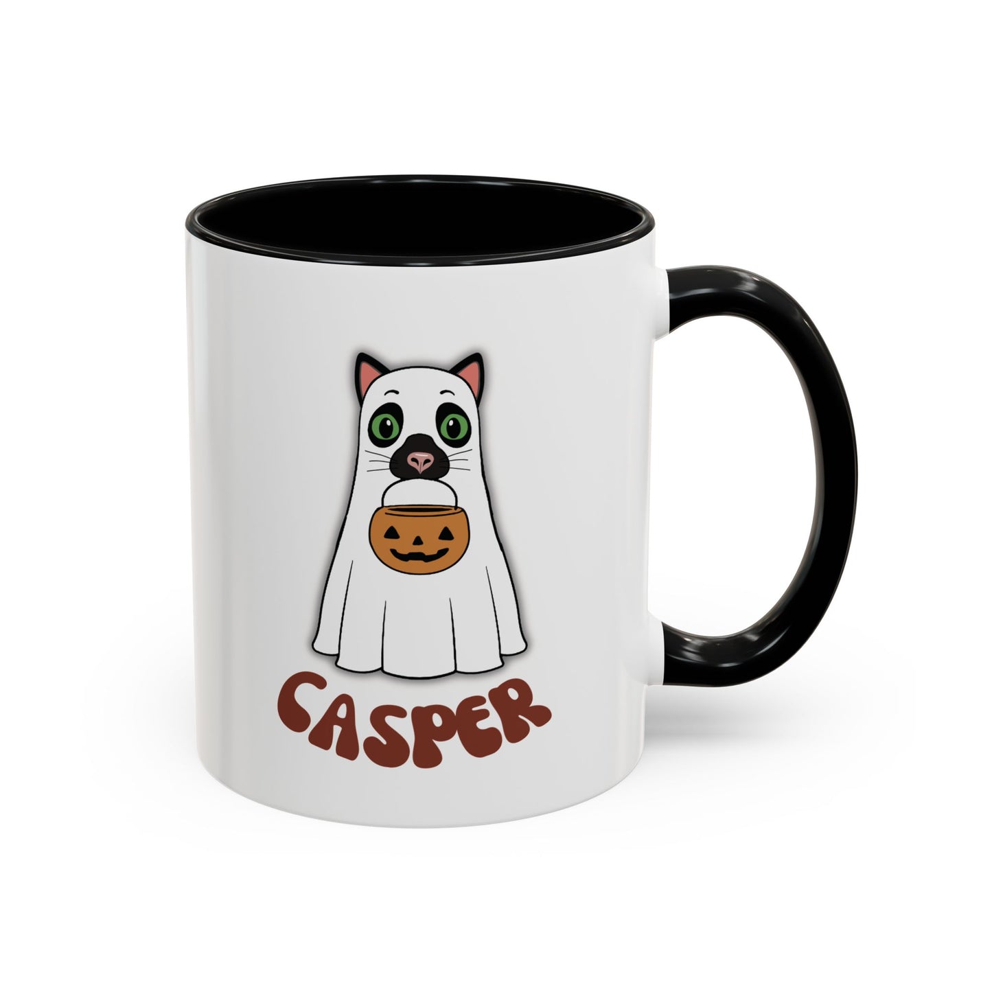 Cat Halloween Mug - personalised by name