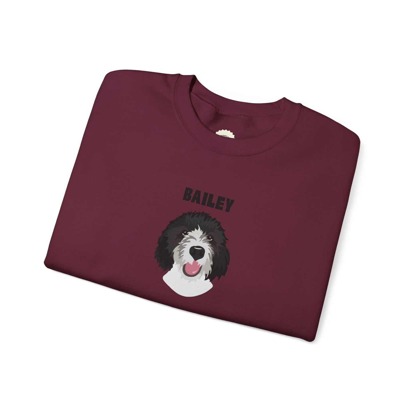 Personalised Sweatshirt with 1 Pet name & face, Unisex Sweatshirt
