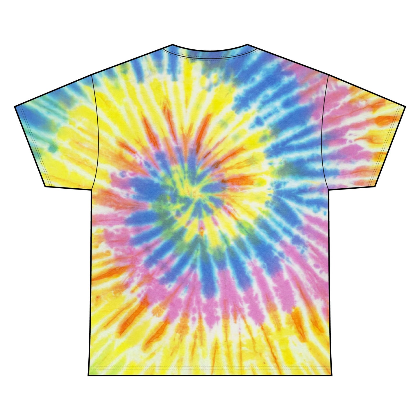 Unisex Tie Dye Pet Portrait Tee, Personalised
