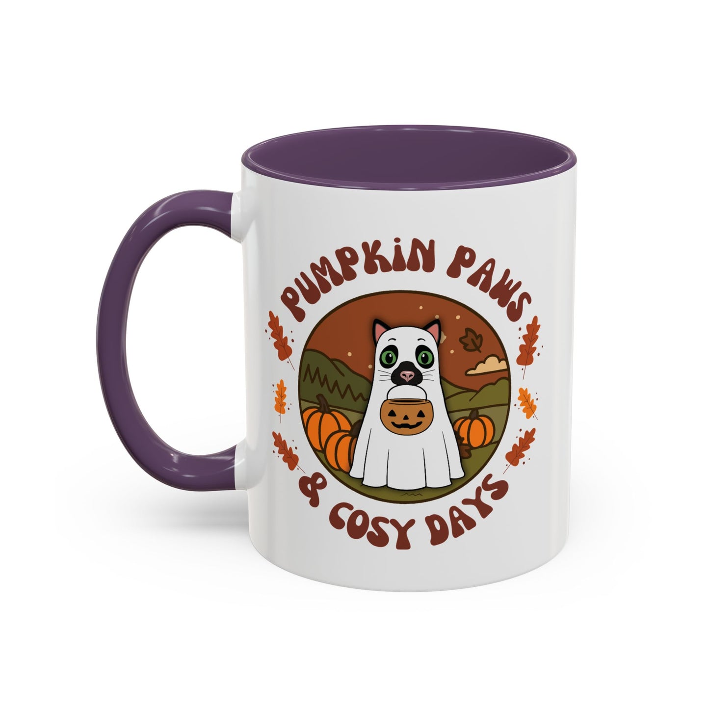 Cat Halloween Mug - personalised by name
