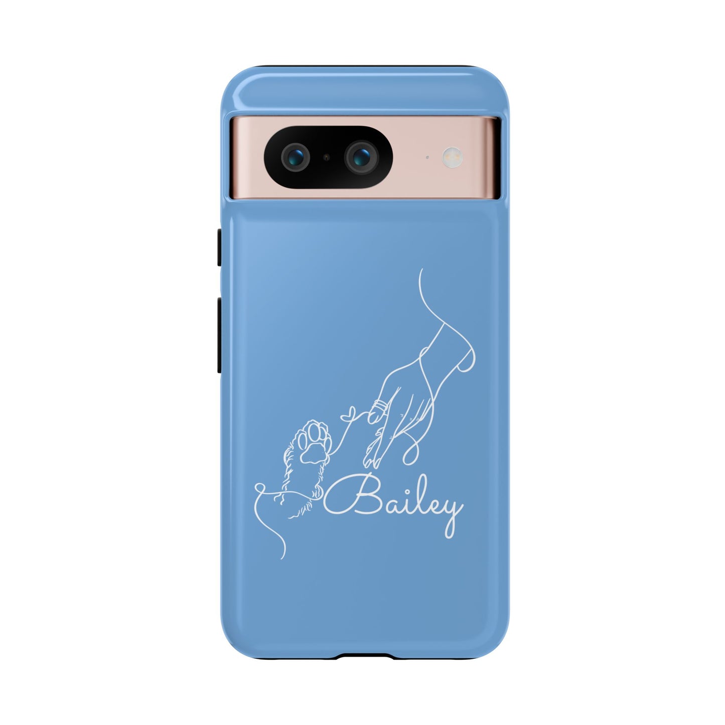 Personalised Phone Case with line drawing & name, Tough Cases