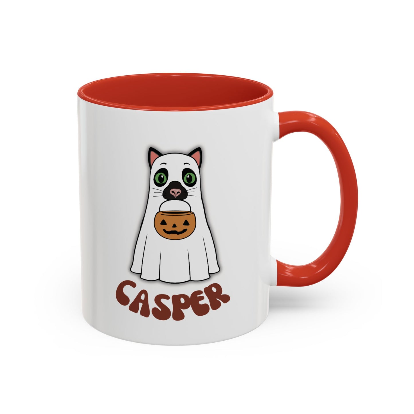 Cat Halloween Mug - personalised by name
