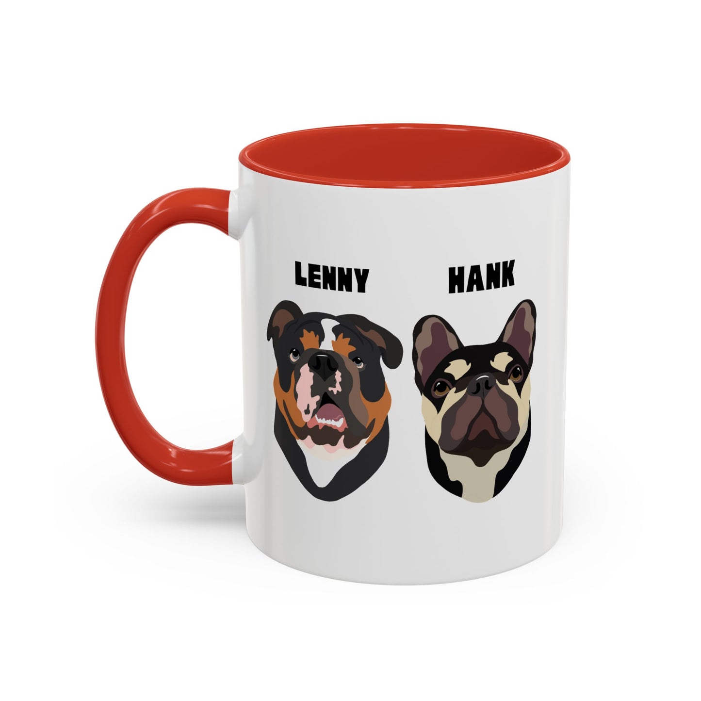 Personalised Mug with YOUR pets face on, 2 pet faces
