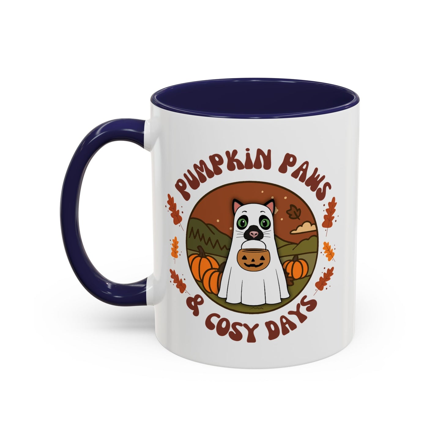 Cat Halloween Mug - personalised by name