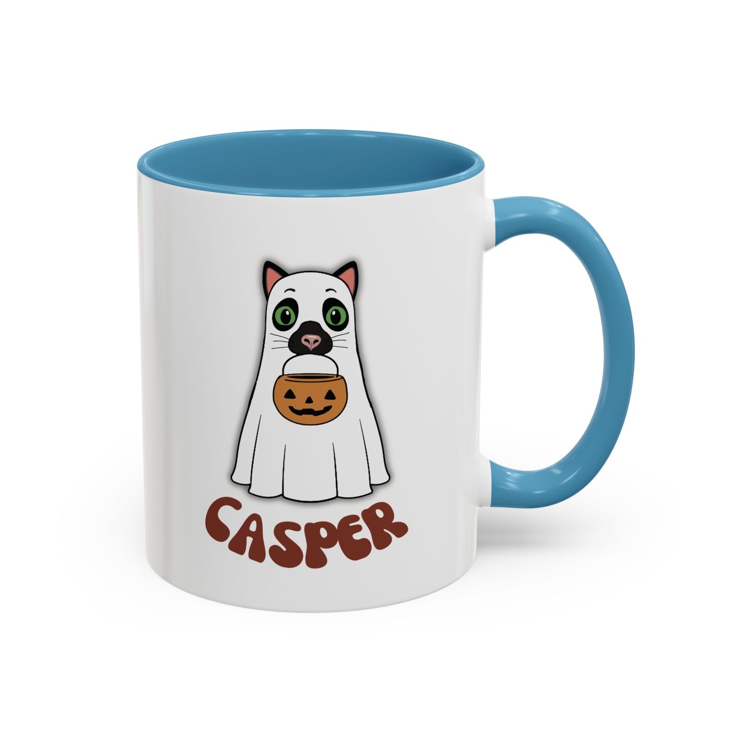 Cat Halloween Mug - personalised by name