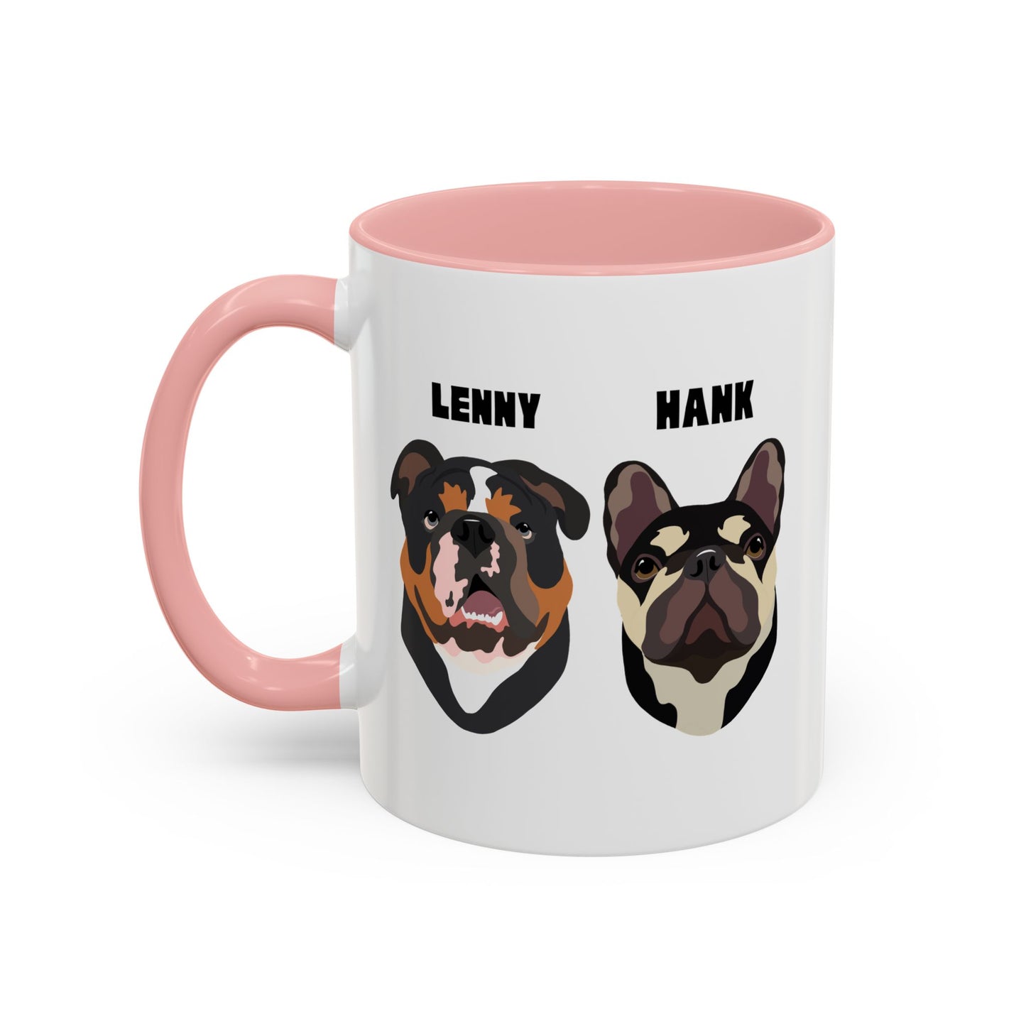 Personalised Mug with YOUR pets face on, 2 pet faces