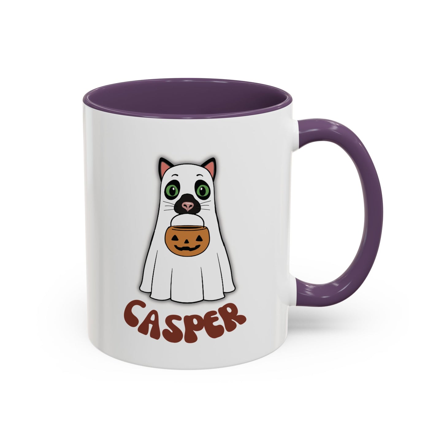 Cat Halloween Mug - personalised by name