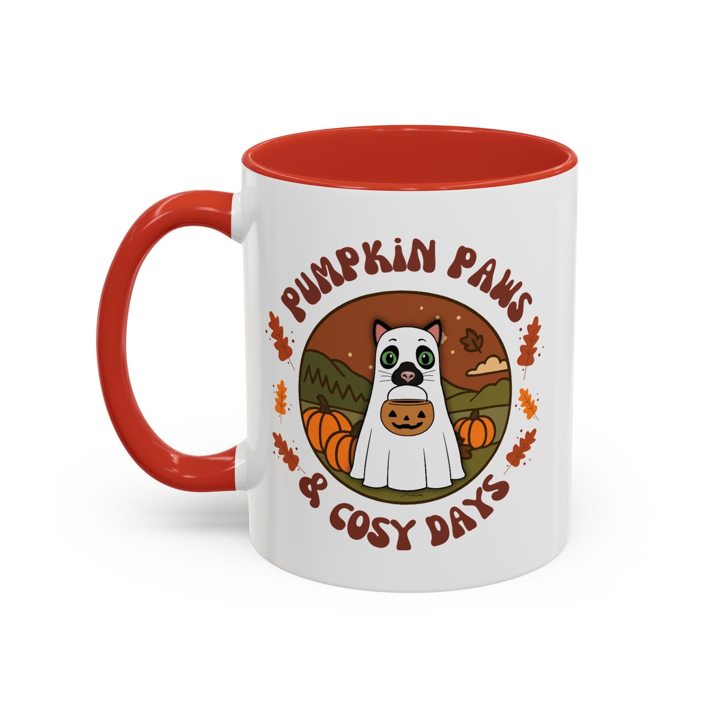 Cat Halloween Mug - personalised by name