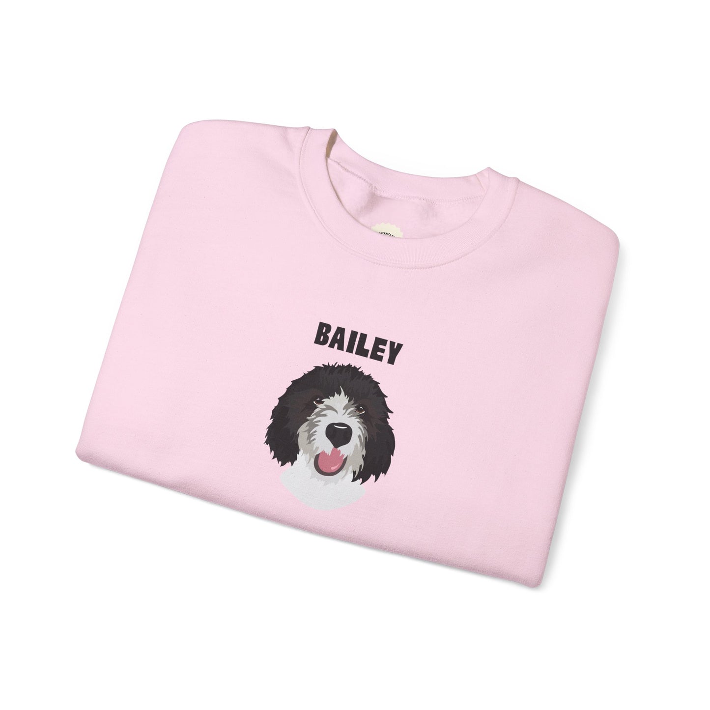Personalised Sweatshirt with 1 Pet name & face, Unisex Sweatshirt