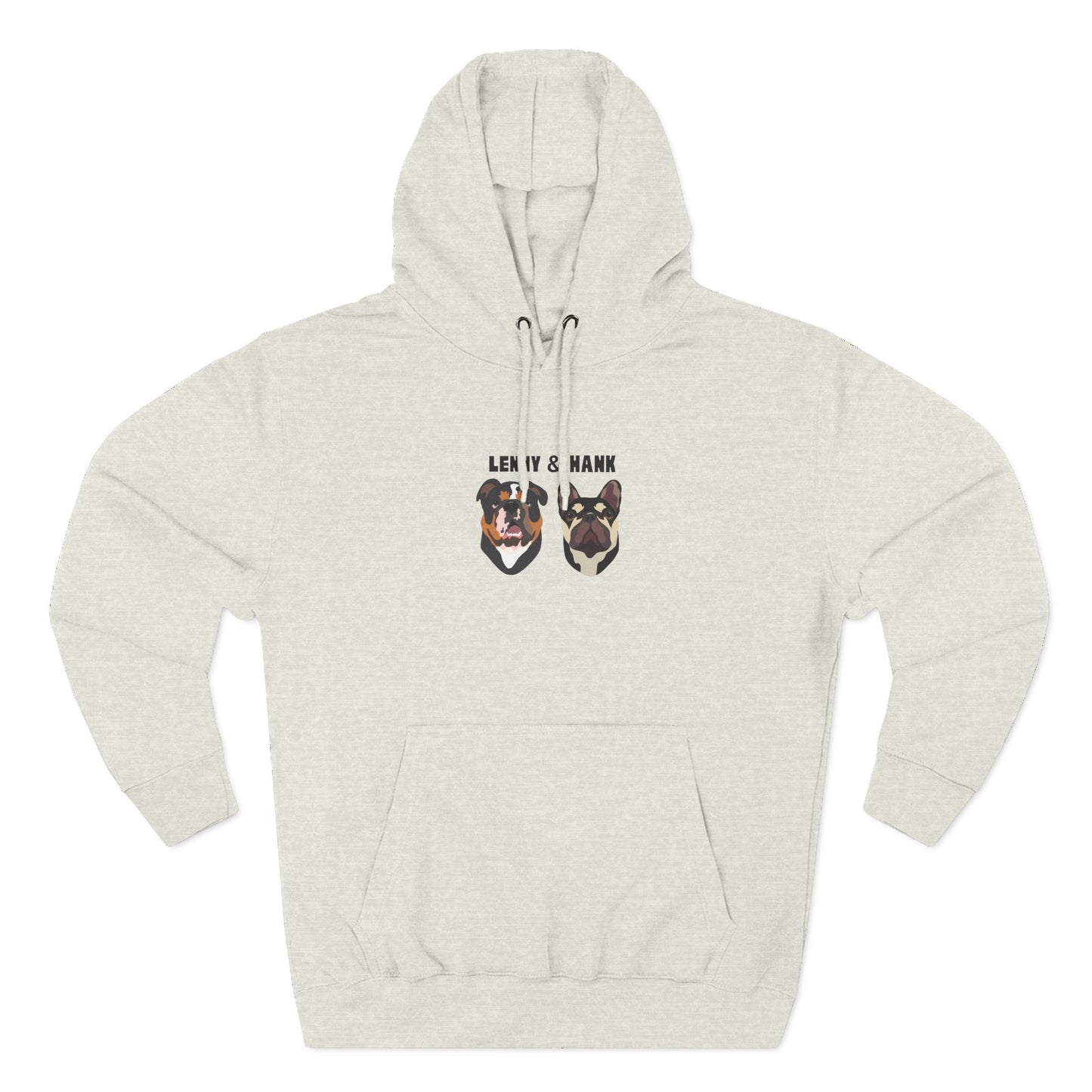 Personalised Hoody 2 Pets with name. & face, cosy hoody