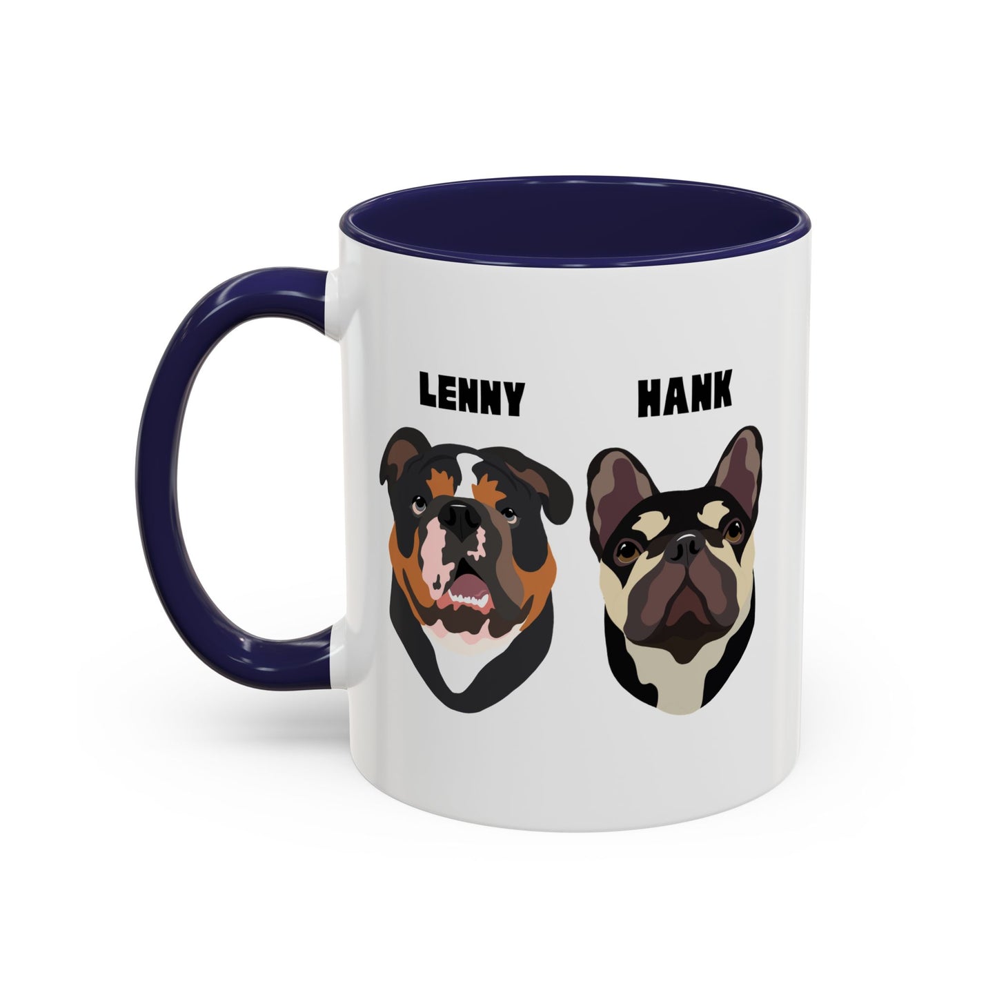 Personalised Mug with YOUR pets face on, 2 pet faces