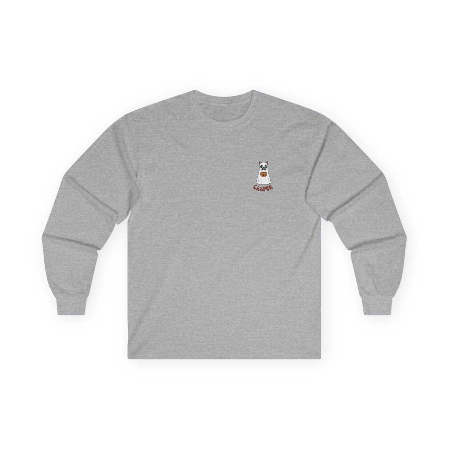Cat Personalised Spooky Season Long Sleeve Top