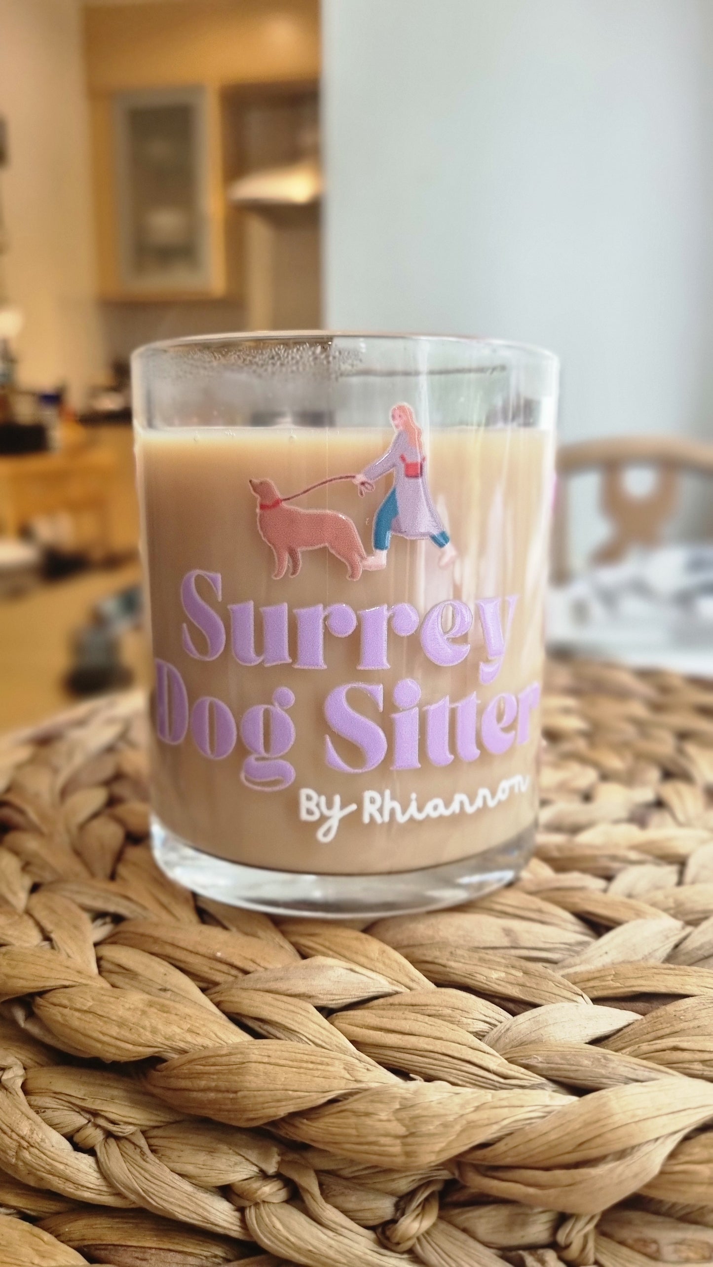 Personalised Branded Glass Mug using YOUR small biz logo | Custom Mug