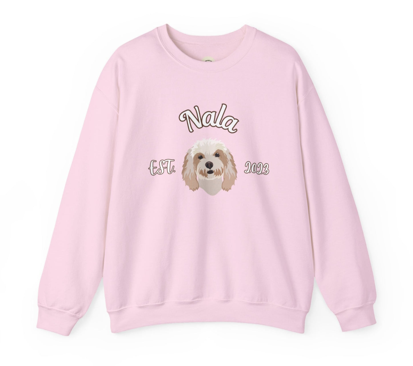Personalised Sweatshirt with 1 Pet name & face, Unisex Sweatshirt