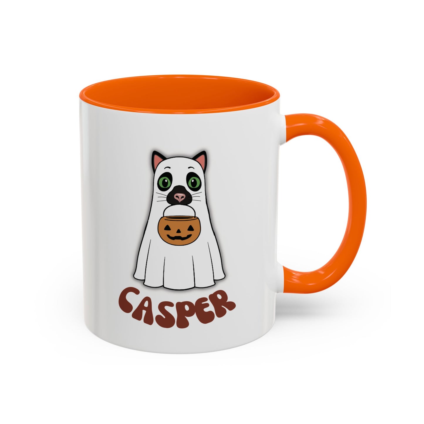Cat Halloween Mug - personalised by name
