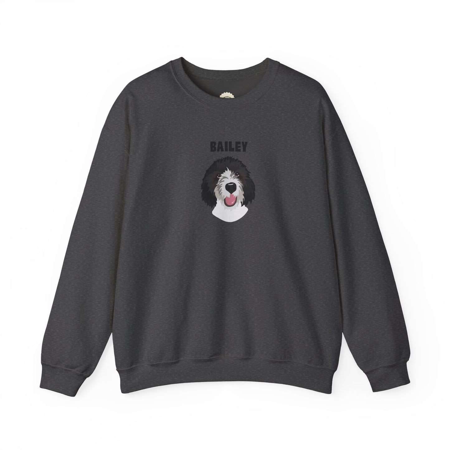 Personalised Sweatshirt with 1 Pet name & face, Unisex Sweatshirt