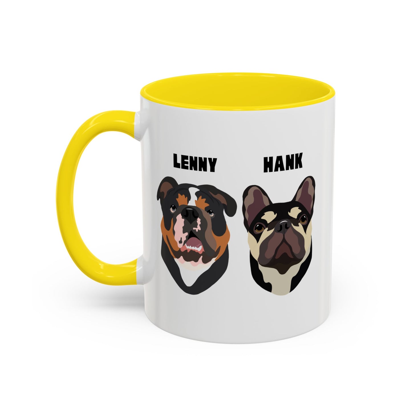 Personalised Mug with YOUR pets face on, 2 pet faces