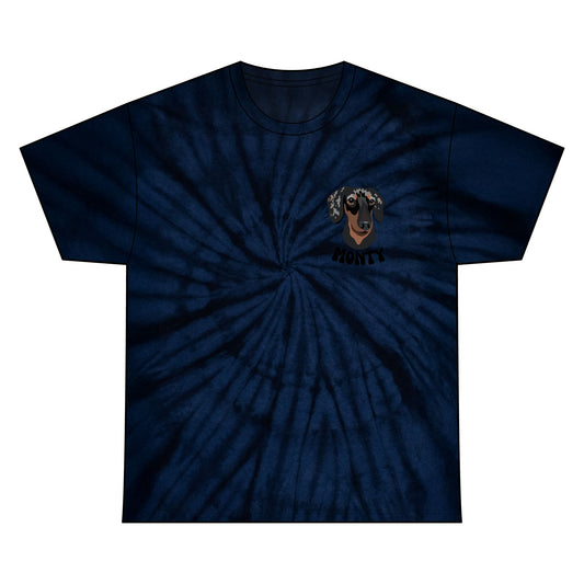 Unisex Tie Dye Pet Portrait Tee, Personalised