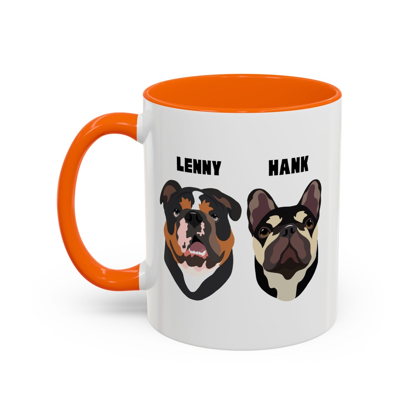 Personalised Mug with YOUR pets face on, 2 pet faces