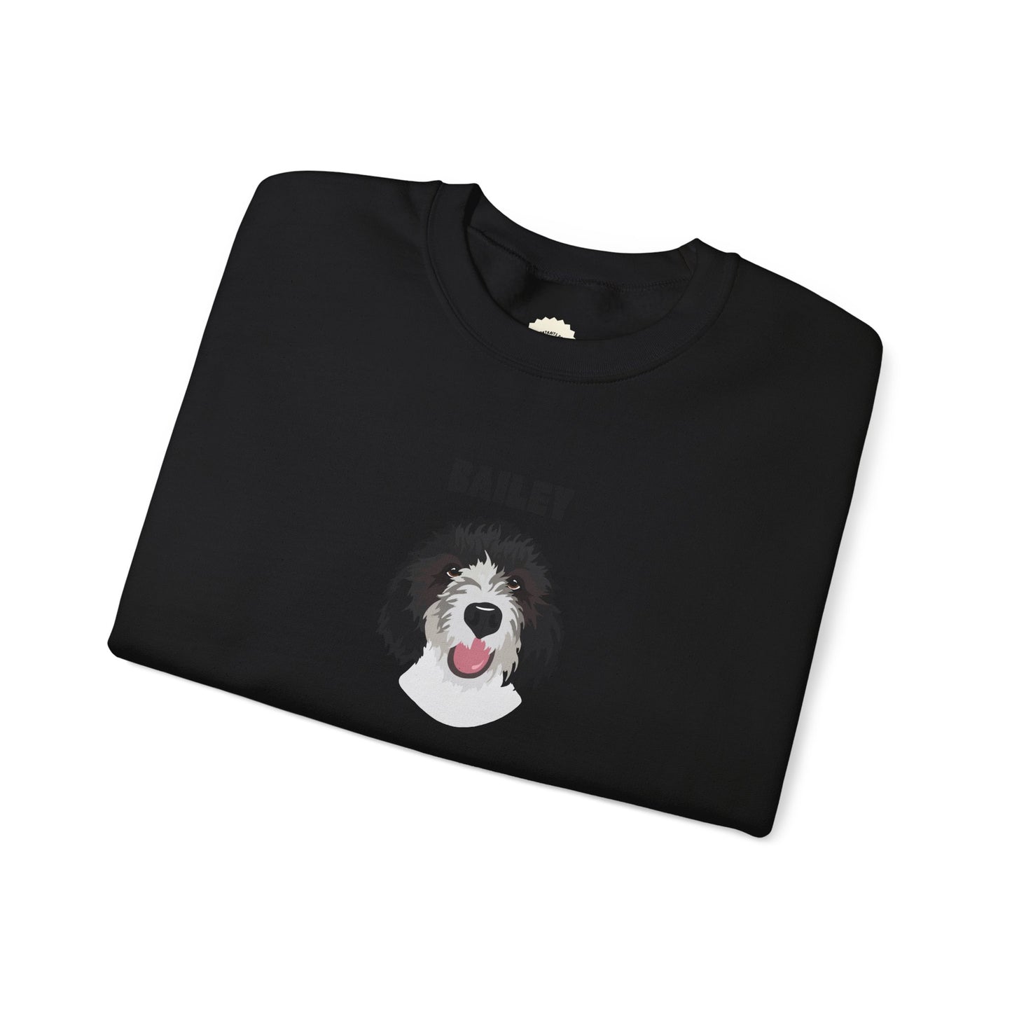 Personalised Sweatshirt with 1 Pet name & face, Unisex Sweatshirt