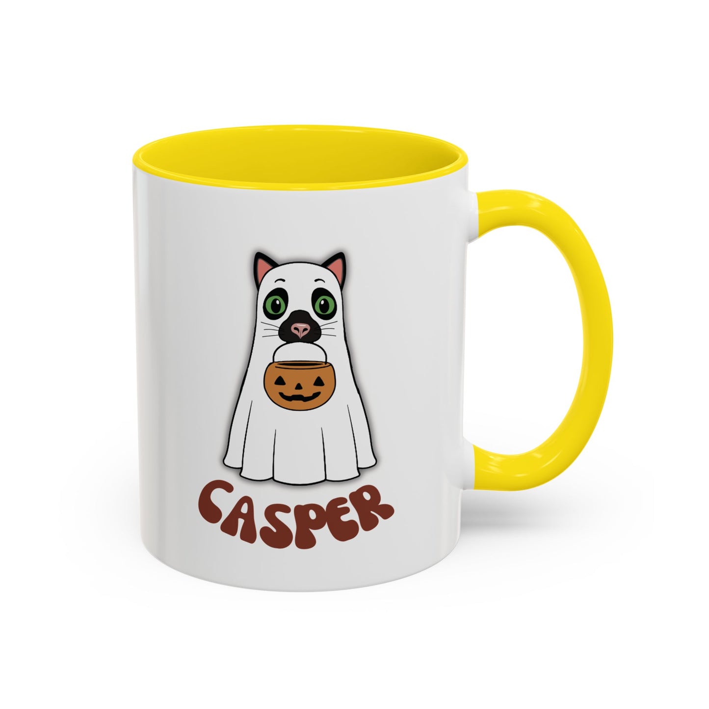 Cat Halloween Mug - personalised by name