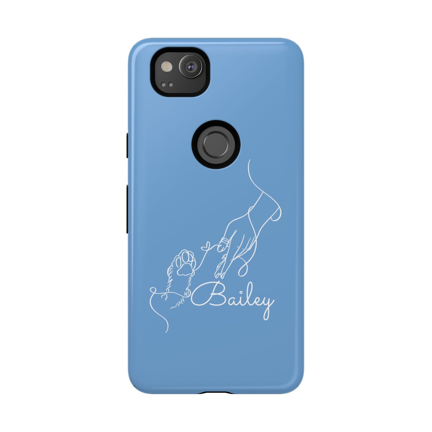 Personalised Phone Case with line drawing & name, Tough Cases