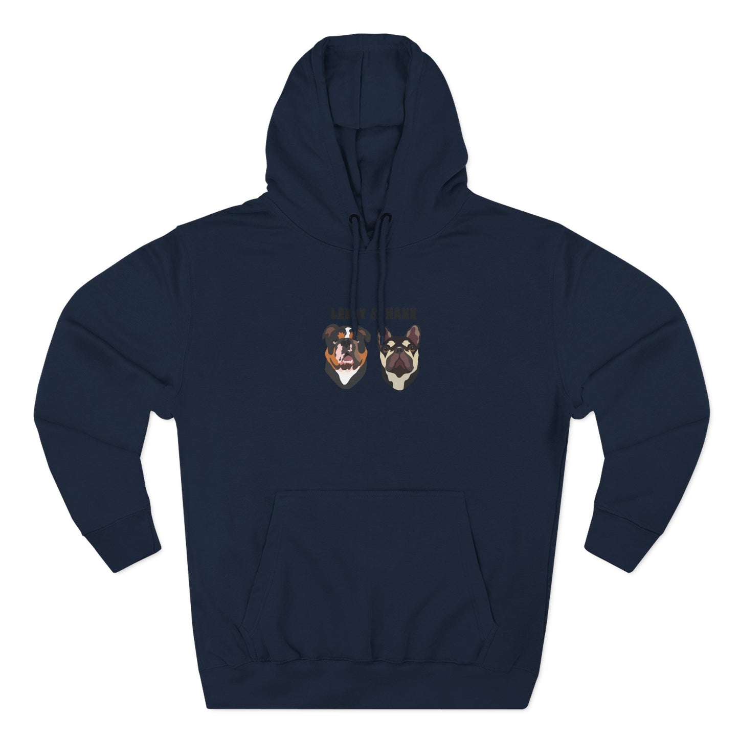 Personalised Hoody 2 Pets with name. & face, cosy hoody