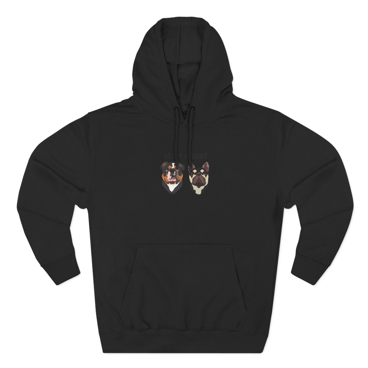 Personalised Hoody 2 Pets with name. & face, cosy hoody