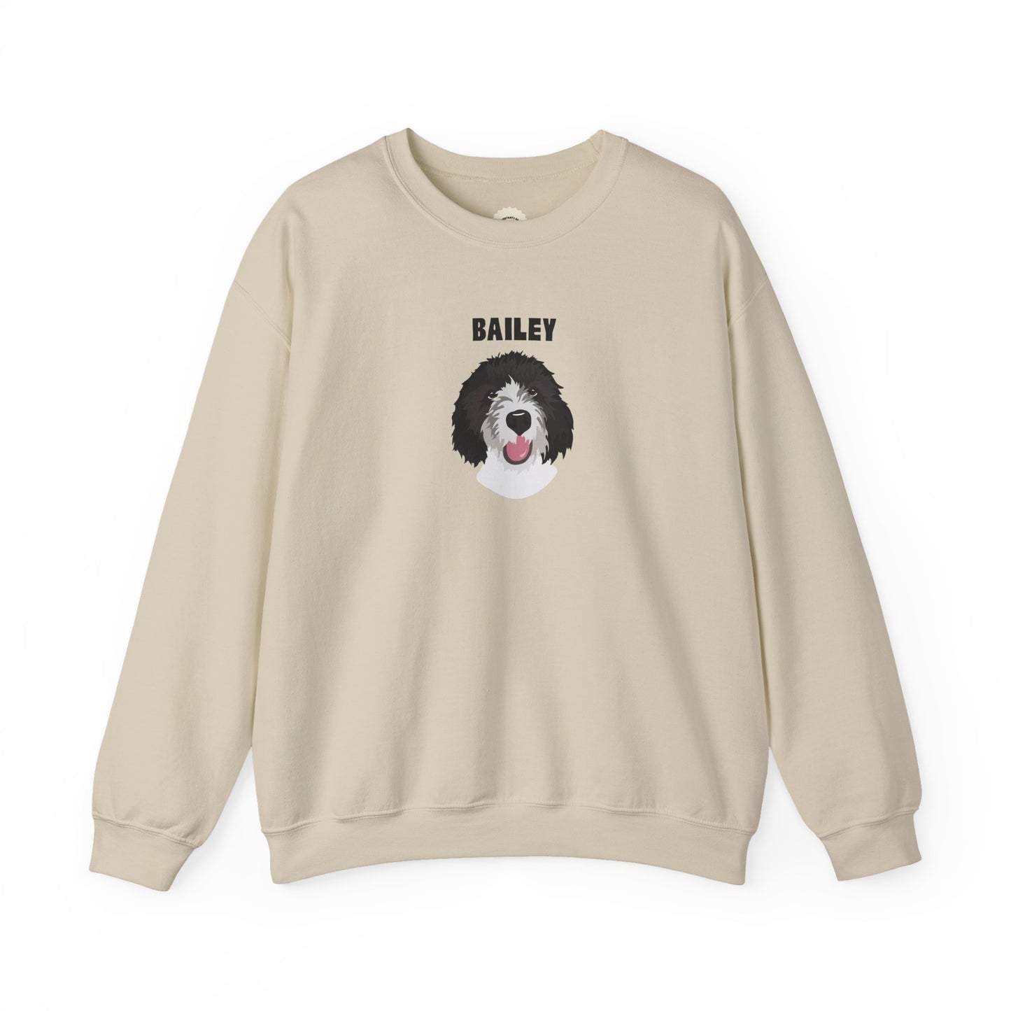 Personalised Sweatshirt with 1 Pet name & face, Unisex Sweatshirt