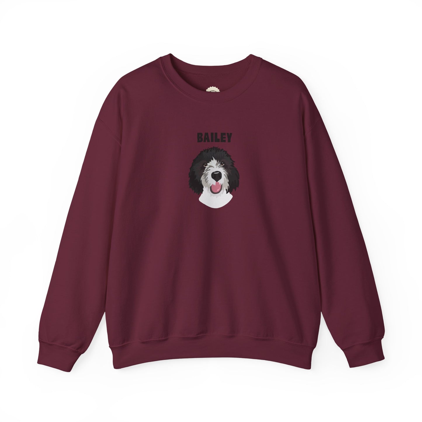 Personalised Sweatshirt with 1 Pet name & face, Unisex Sweatshirt