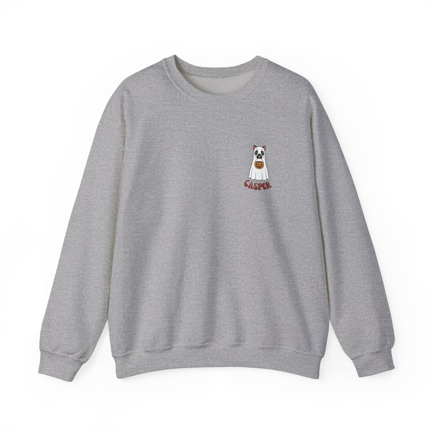 Cat Pumpkin Paws Sweatshirt - optional personalisation