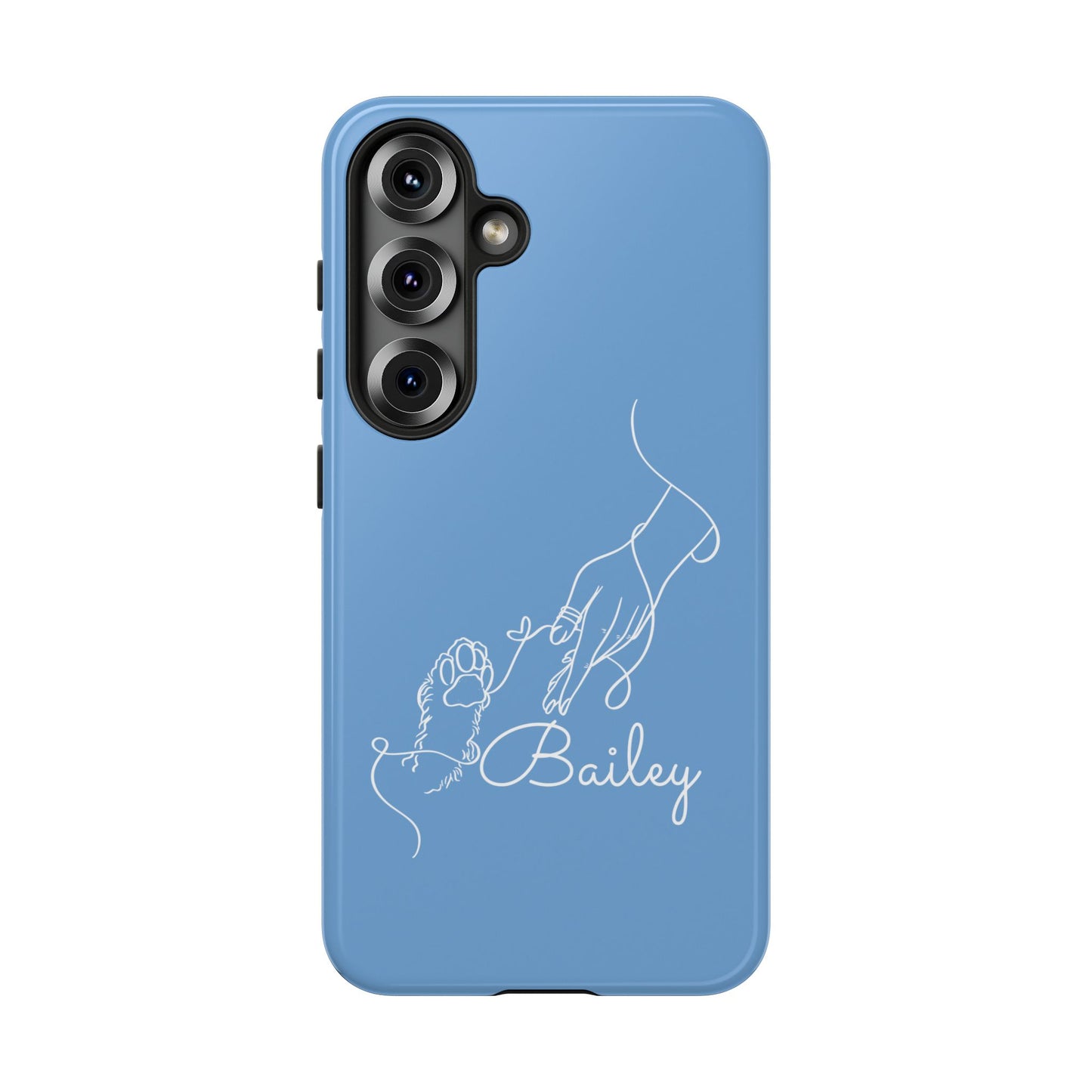 Personalised Phone Case with line drawing & name, Tough Cases