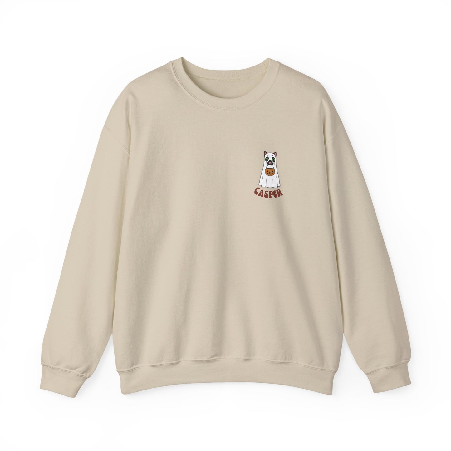 Cat Pumpkin Paws Sweatshirt - optional personalisation