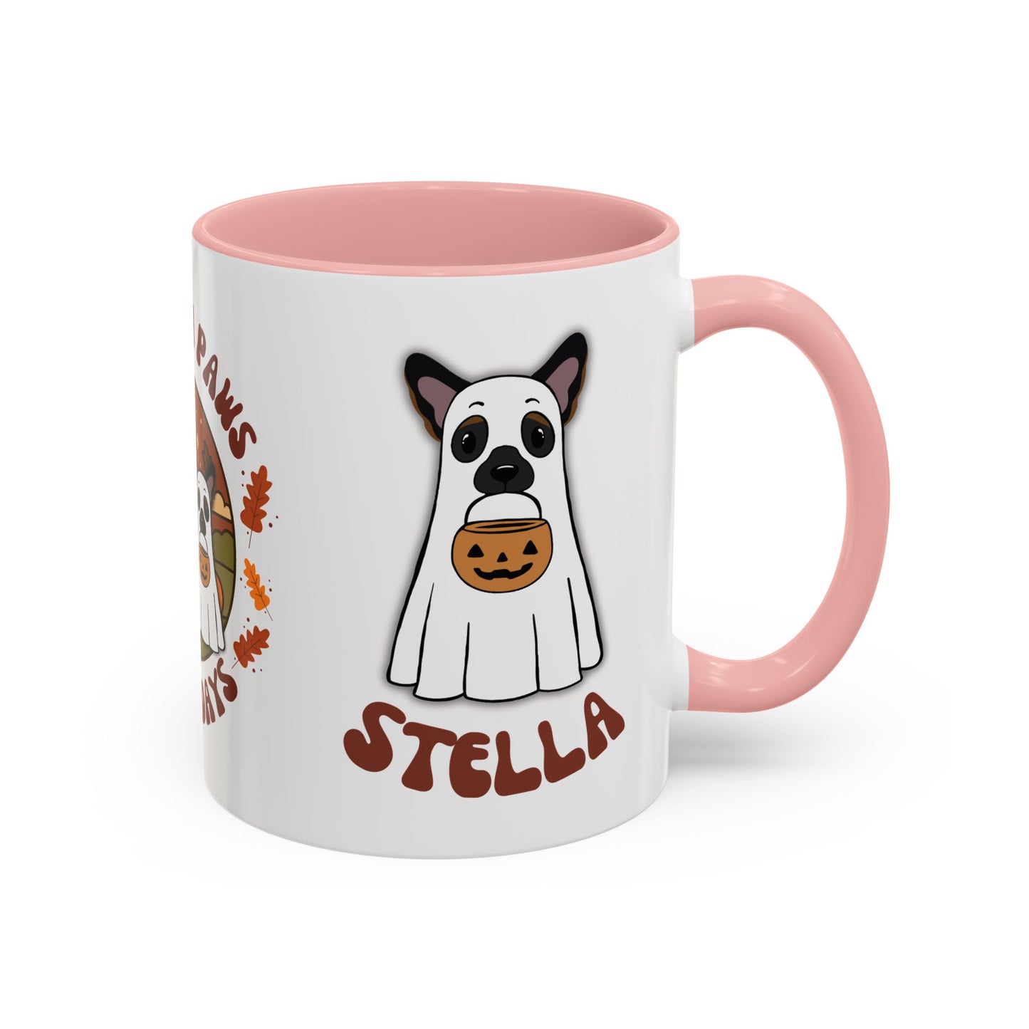 Personalised Halloween Mug - 2 Pets personalised by name & ears/colour