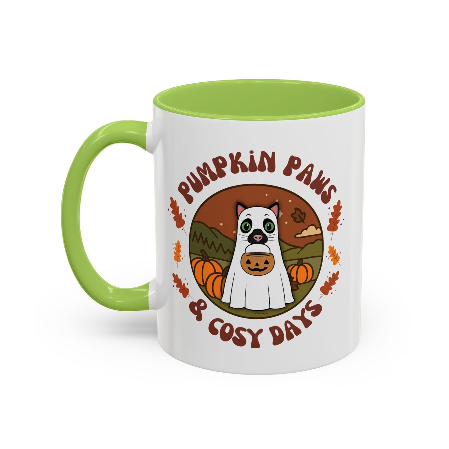 Cat Halloween Mug - personalised by name