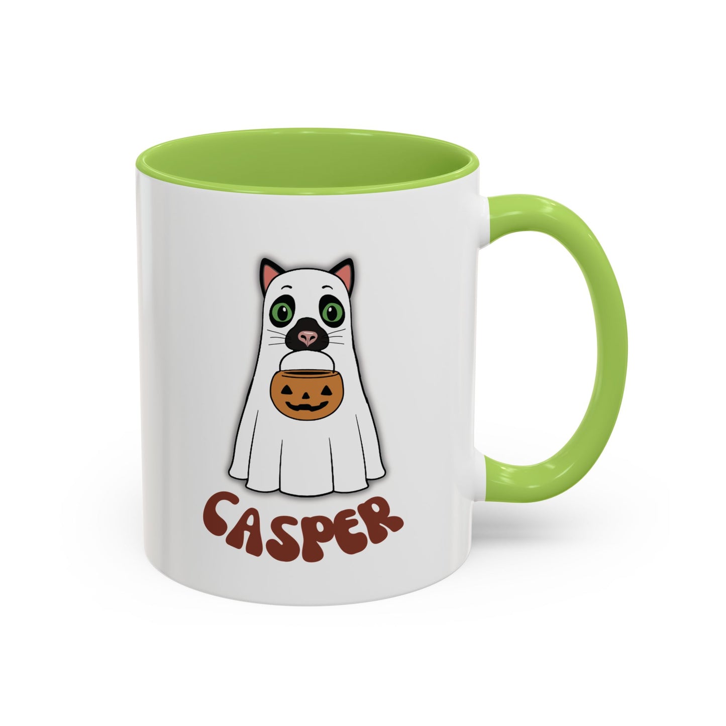 Cat Halloween Mug - personalised by name
