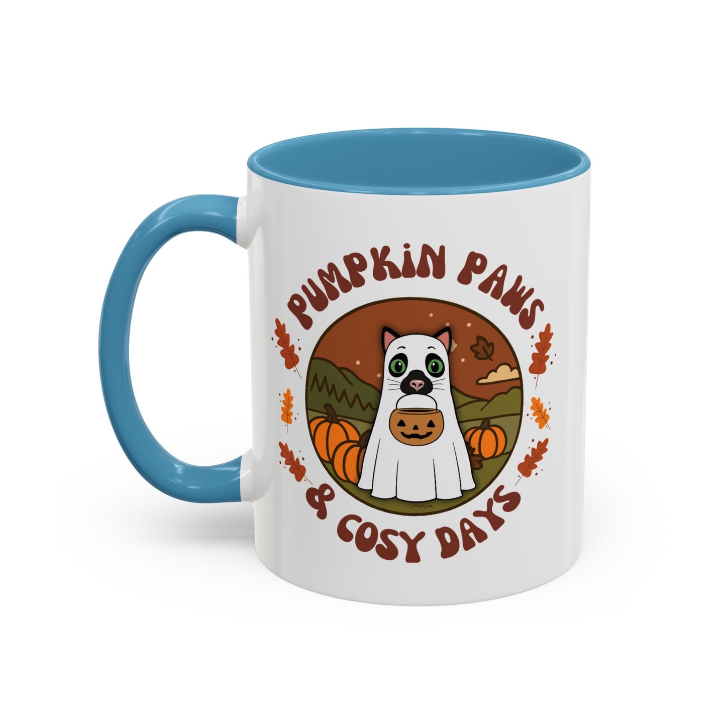 Cat Halloween Mug - personalised by name