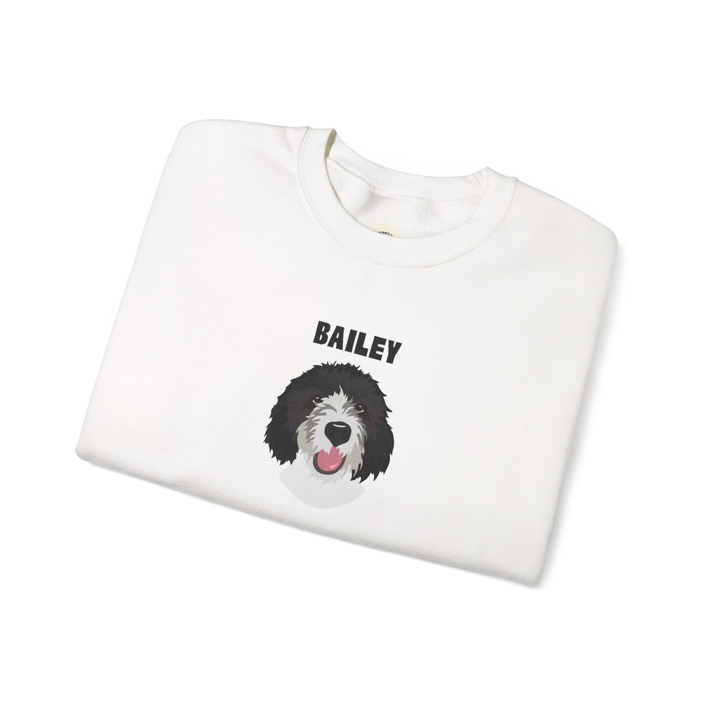 Personalised Sweatshirt with 1 Pet name & face, Unisex Sweatshirt