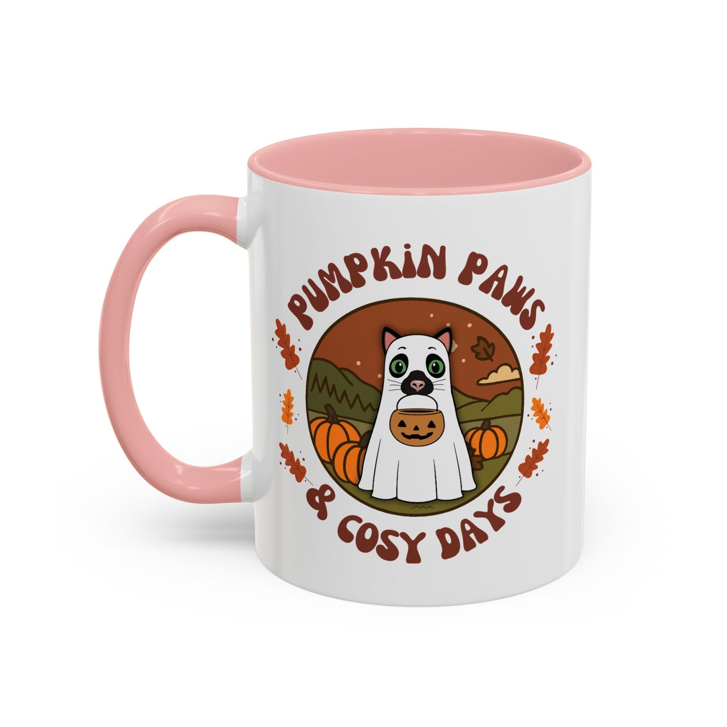 Cat Halloween Mug - personalised by name
