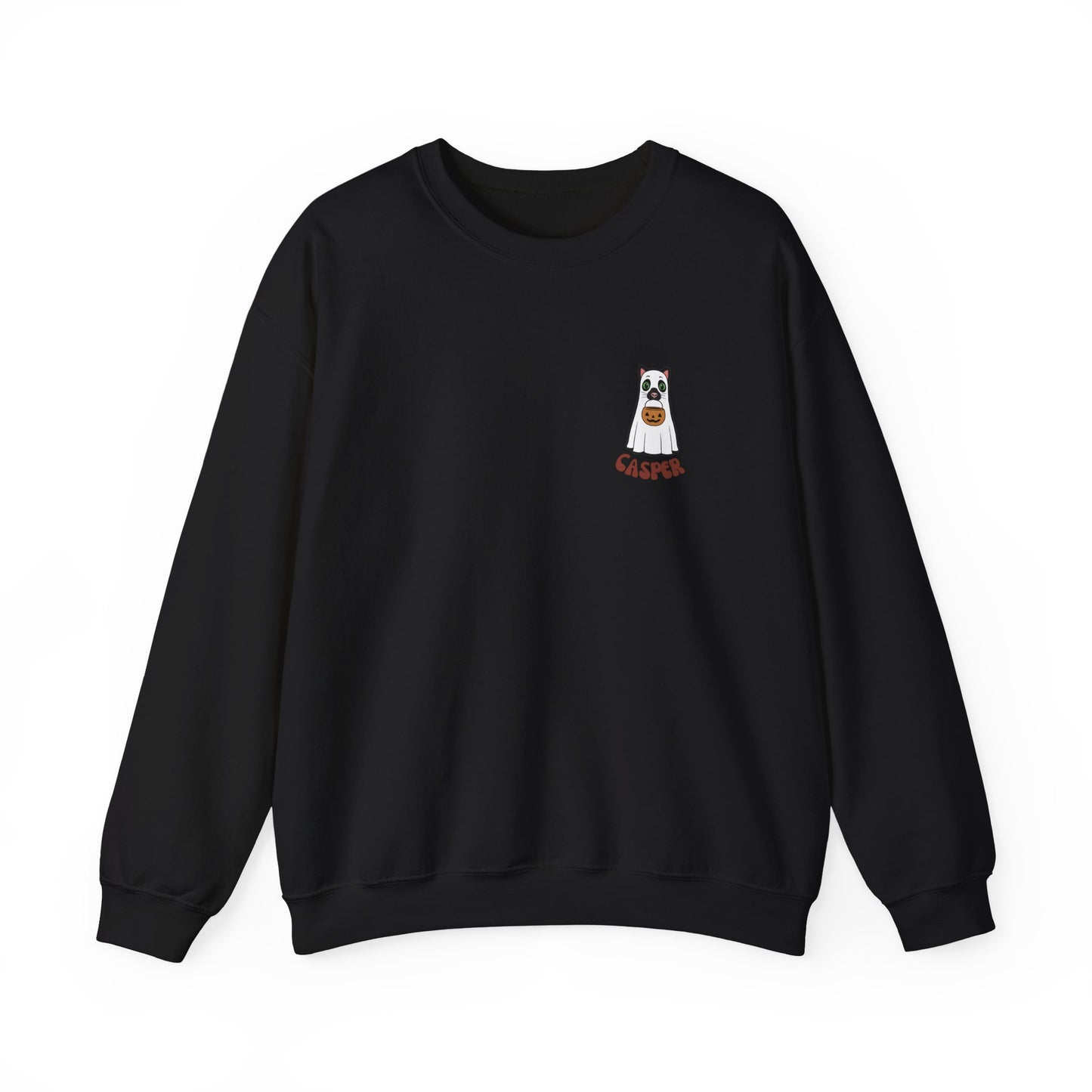Cat Pumpkin Paws Sweatshirt - optional personalisation