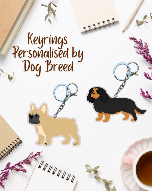 Personalised Dog Breed Keyring