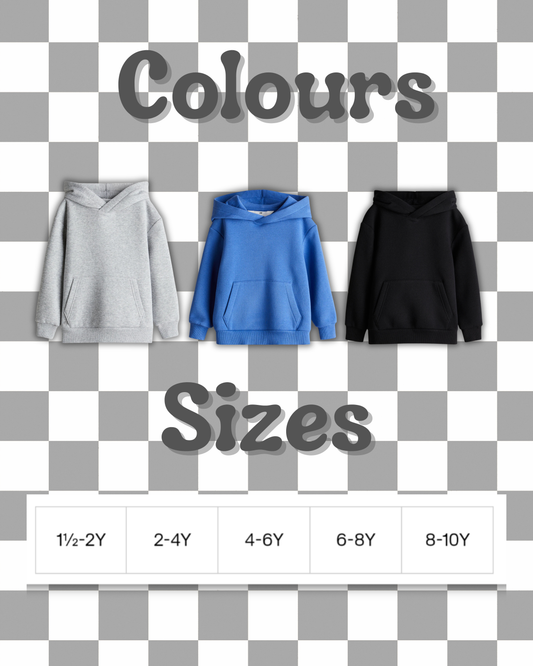 Personalised children's hoodies - complete design freedom!
