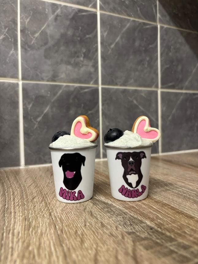 Personalised 2oz Pup Cups using YOUR Pet Photo | Custom Pup Cups